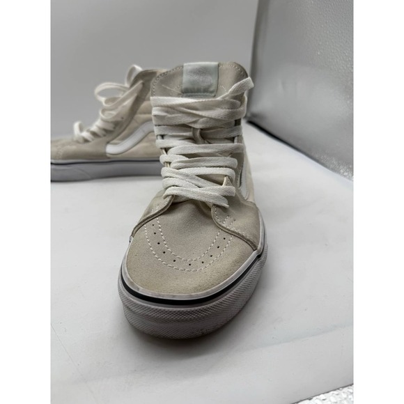 VANS SK8-HI Beige/White Suede/Canvas Sneakers Shoes 500714 US sz. W 9 /7.5 M - Picture 7 of 9